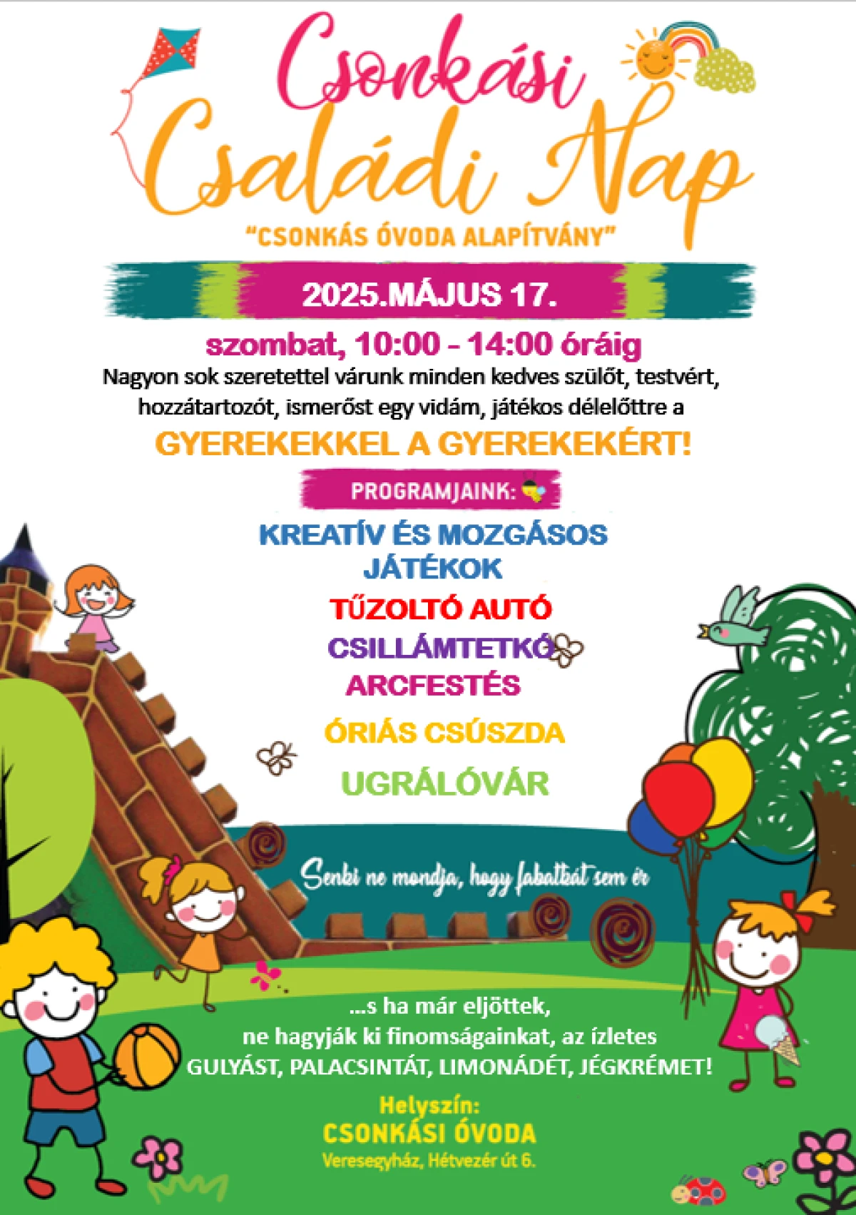 Csonkási óvoda Családi nap