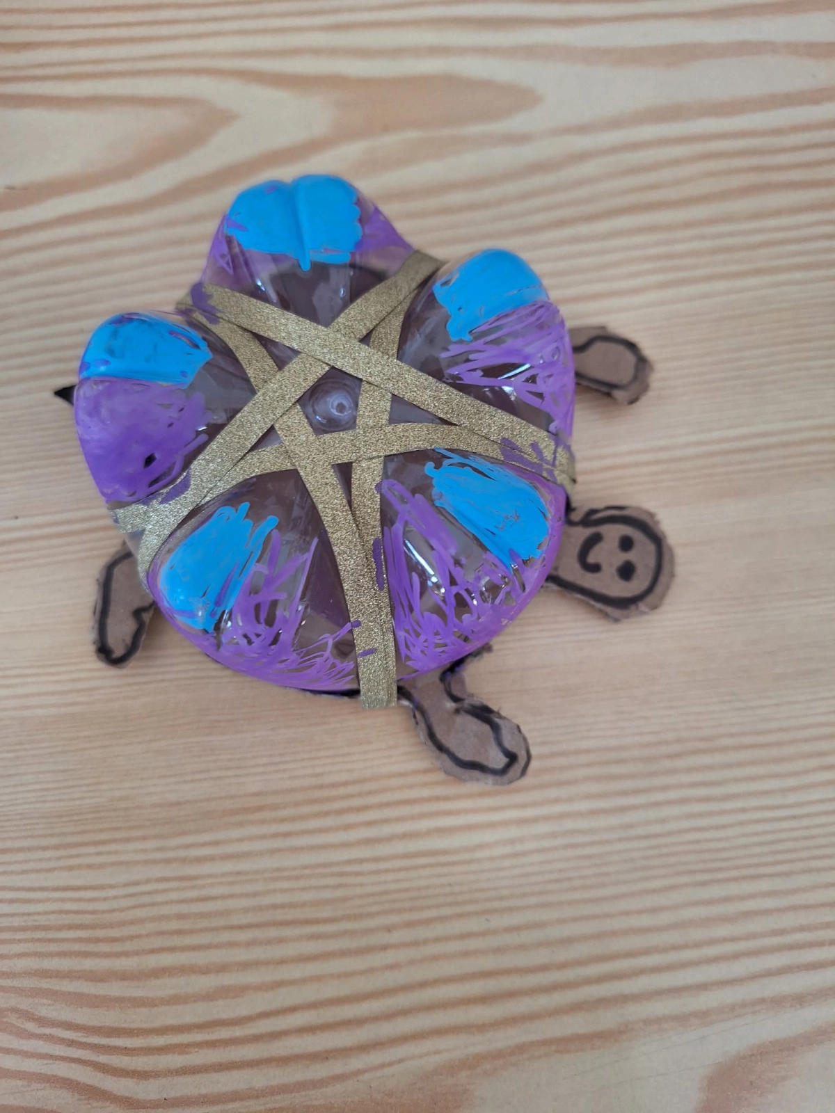 Bencsik Alina Ligetek Óvoda Süni Csoport Teknősbéka Petpalackból és kartonból