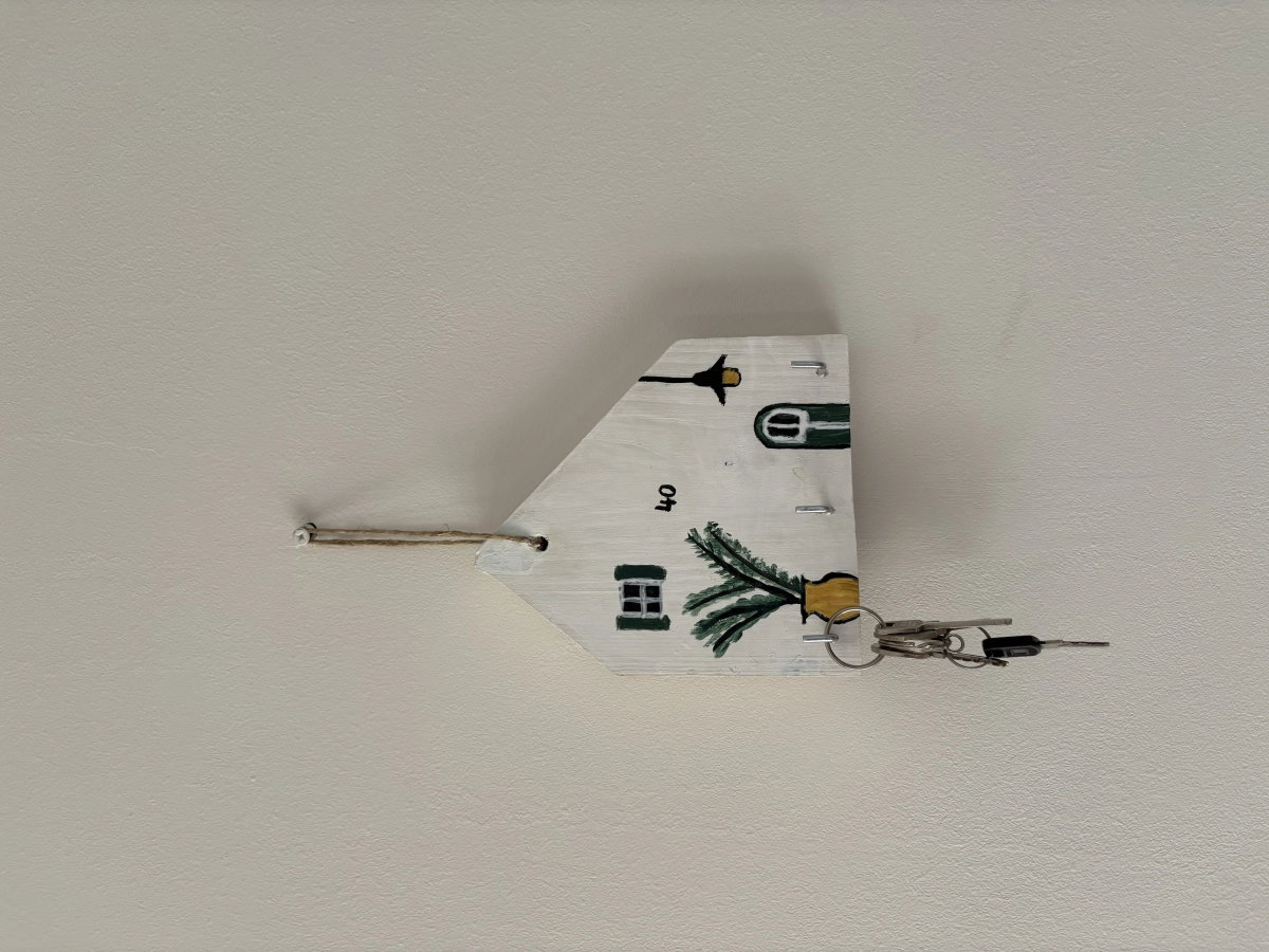 Simon Zsófia Ligetek Óvoda Süni csoport Kulcstartó Maradék Fából